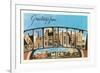 Greetings from Saginaw, Michigan-null-Framed Art Print