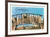 Greetings from Saginaw, Michigan-null-Framed Art Print