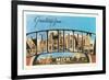 Greetings from Saginaw, Michigan-null-Framed Art Print