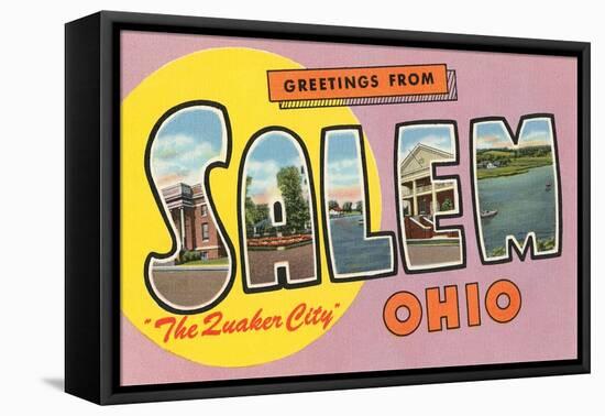 Greetings from Salem, Ohio-null-Framed Stretched Canvas