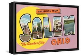 Greetings from Salem, Ohio-null-Framed Stretched Canvas