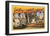 Greetings from Salem, Oregon-null-Framed Art Print