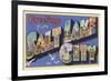 Greetings from Salt Lake City, Utah-null-Framed Premium Giclee Print