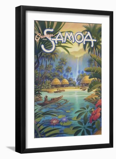 Greetings from Samoa-Kerne Erickson-Framed Art Print