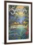 Greetings from Samoa-Kerne Erickson-Framed Art Print