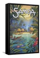 Greetings from Samoa-Kerne Erickson-Framed Stretched Canvas