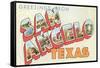 Greetings from San Angelo, Texas-null-Framed Stretched Canvas