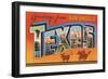 Greetings from San Angelo Texas-null-Framed Art Print