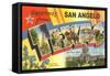 Greetings from San Angelo, Texas-null-Framed Stretched Canvas