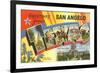 Greetings from San Angelo, Texas-null-Framed Premium Giclee Print