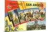 Greetings from San Angelo, Texas-null-Mounted Premium Giclee Print