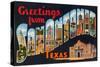 Greetings from San Antonio, Texas-null-Stretched Canvas