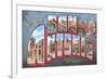 Greetings from San Antonio, Texas-null-Framed Premium Giclee Print