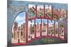 Greetings from San Antonio, Texas-null-Mounted Premium Giclee Print