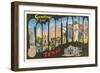 Greetings from San Antonio, Texas-null-Framed Art Print