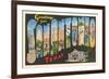 Greetings from San Antonio, Texas-null-Framed Premium Giclee Print