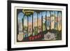 Greetings from San Antonio, Texas-null-Framed Premium Giclee Print