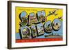 Greetings from San Diego, California-null-Framed Art Print