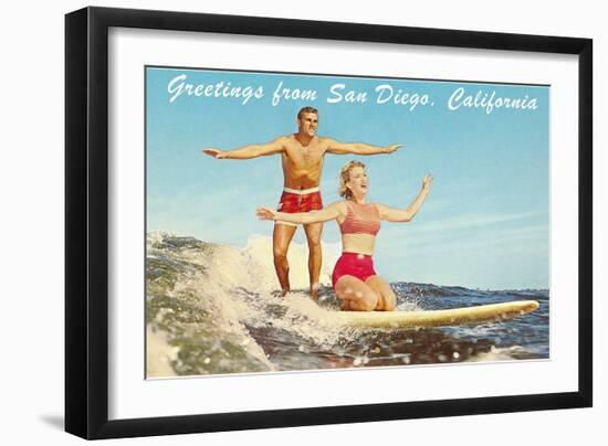 Greetings from San Diego, California-null-Framed Art Print