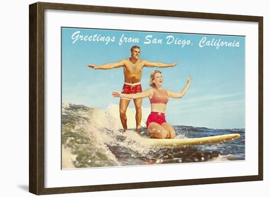 Greetings from San Diego, California-null-Framed Art Print