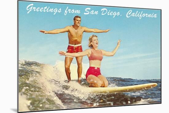 Greetings from San Diego, California-null-Mounted Art Print