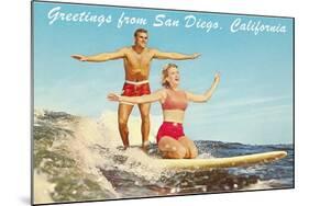 Greetings from San Diego, California-null-Mounted Art Print