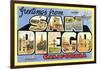 Greetings from San Diego, California-null-Framed Art Print