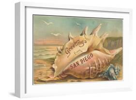 Greetings from San Diego, California-null-Framed Art Print