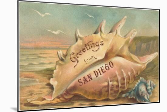 Greetings from San Diego, California-null-Mounted Art Print