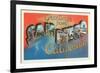 Greetings from San Diego, California-null-Framed Art Print