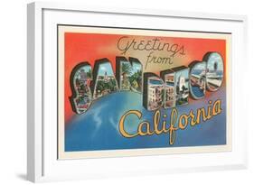 Greetings from San Diego, California-null-Framed Art Print