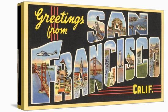 Greetings from San Francisco, California-null-Stretched Canvas