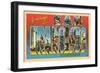 Greetings from San Francisco, California-null-Framed Art Print