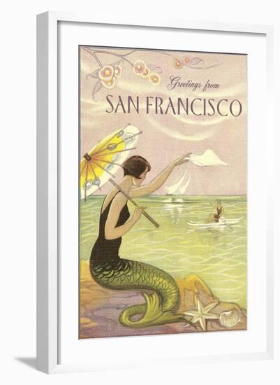 Greetings from San Francisco-null-Framed Art Print