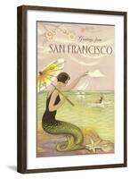 Greetings from San Francisco-null-Framed Art Print