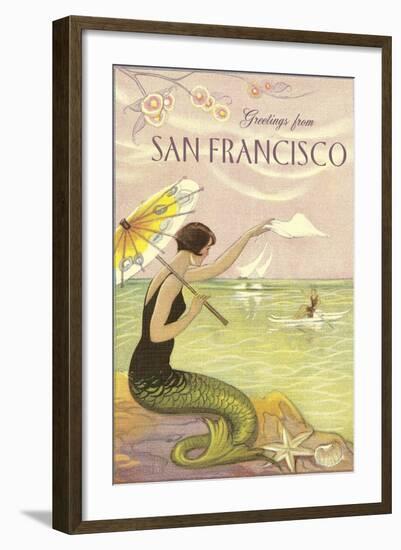 Greetings from San Francisco-null-Framed Art Print