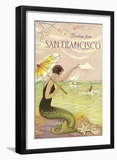 Greetings from San Francisco-null-Framed Art Print