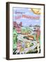 Greetings from San Francisco-Danielle O'Malley-Framed Art Print