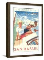 Greetings from San Rafael, California-null-Framed Art Print