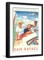 Greetings from San Rafael, California-null-Framed Art Print