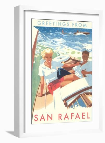 Greetings from San Rafael, California-null-Framed Art Print