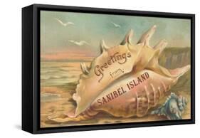 Greetings from Sanibel Island-null-Framed Stretched Canvas