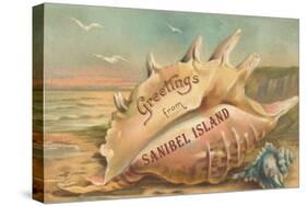 Greetings from Sanibel Island-null-Stretched Canvas