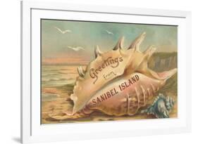 Greetings from Sanibel Island-null-Framed Premium Giclee Print