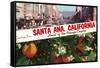 Greetings from Santa Ana, California-null-Framed Stretched Canvas