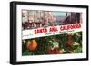 Greetings from Santa Ana, California-null-Framed Art Print