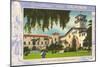 Greetings from Santa Barbara, California, Courthouse-null-Mounted Art Print