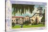 Greetings from Santa Barbara, California, Courthouse-null-Stretched Canvas