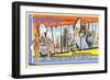 Greetings from Santa Cruz, California-null-Framed Art Print