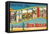 Greetings from Santa Fe, New Mexico-null-Framed Stretched Canvas